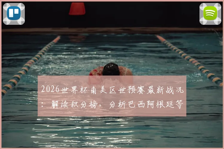 2026世界杯南美区世预赛最新战况：解读积分榜，分析巴西阿根廷等队出线形势